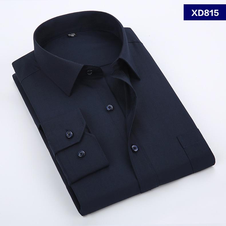 Men's White Long Sleeve Business Shirt - Spring/Autumn Formal Korean Style
