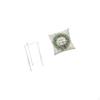 Minimalist Clear Acrylic Side Table NightStand with Christmas Pillow Cover Cushion Polyester for