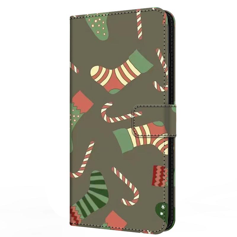 Wallet Cover For Oppo A5 4G 5G Case A5i Pro A5m Flip Stand Book Magnetic Leather Case For Oppo A5x 4G 5G Christmas Cases A 5x