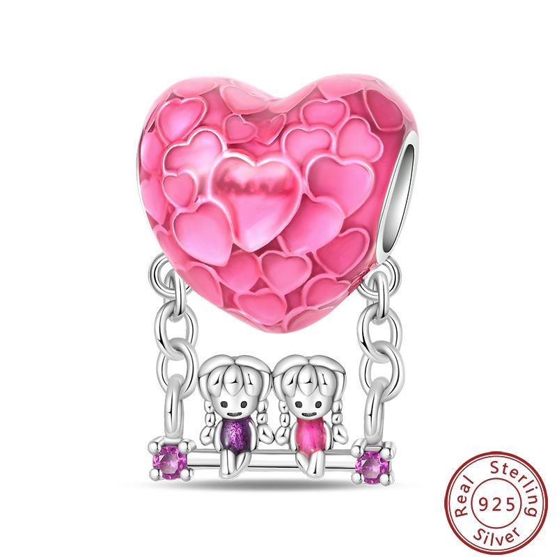 Air Balloon Series Copper Rocket Colorful Cute Romantic Charms Beads 3Mm Diy Fine Jewelry Making