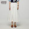 Women's French-Style Asymmetric Midi Skirt
