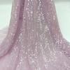 DIY 5mm Dense Glitter Fabric Sequin Embroidered Mesh Sparkle Fabric Bead Lace Material Stage Costumes
