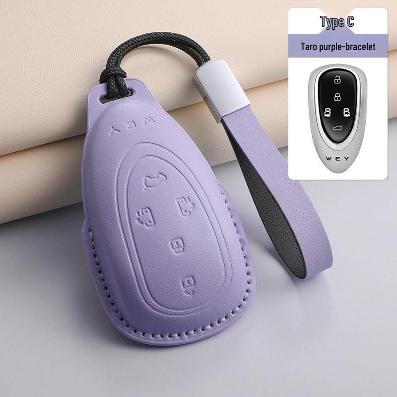 Great Wall WEY Blue Mountain Sheepskin 3D Key Fob Cover