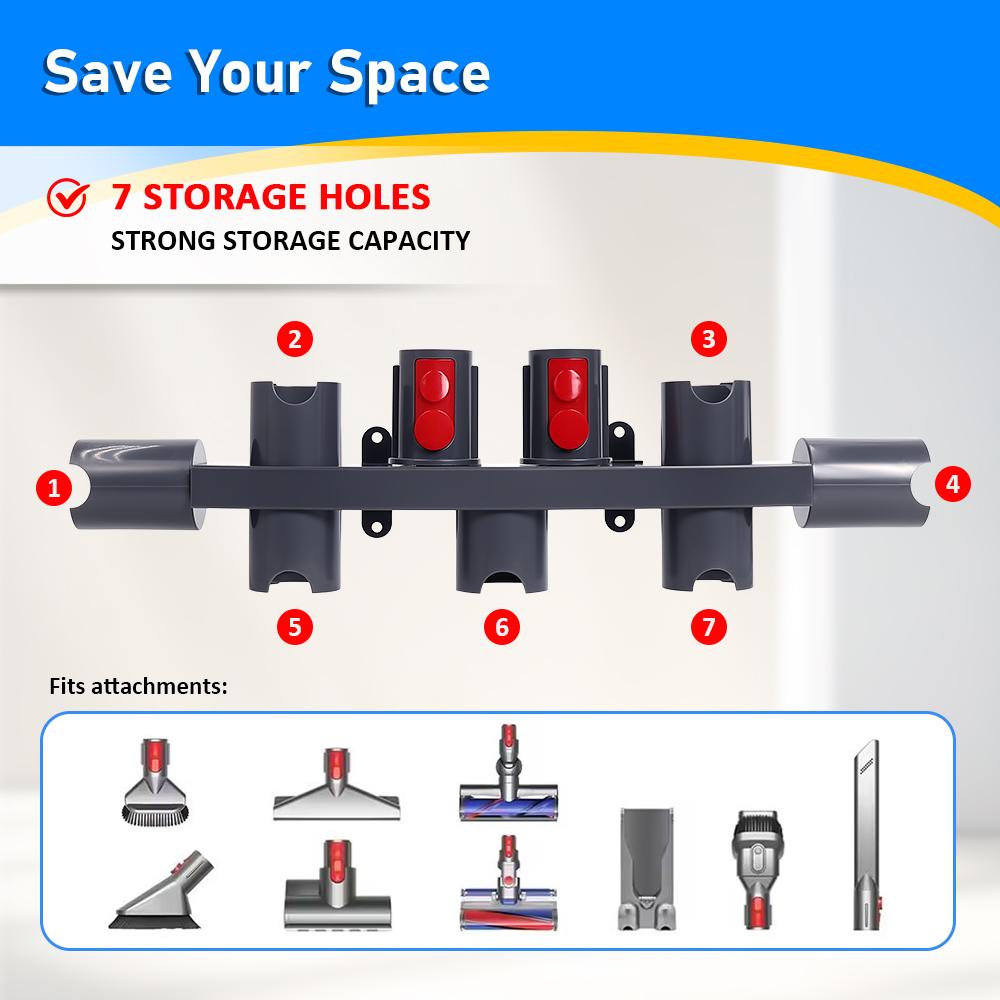 Vacuum Cleaner Bracket Accessories for Dyson V7 V8 V10 V11 V15 Hanger Base Brush Tool Removable Storage Equipment Shelf