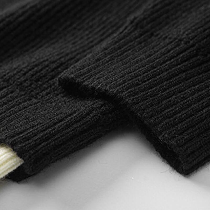 Mao Ren Men's Faux Two-Piece Knit Sweater