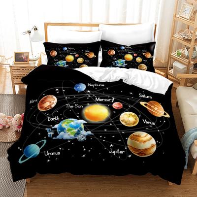 Weltraum Galaxie Bettwäsche Set Tagesdecke Einzel Twin Full Queen King Größe Himmel Milchstraße Planet Bett Set Aldult Kind Bettbezug 06