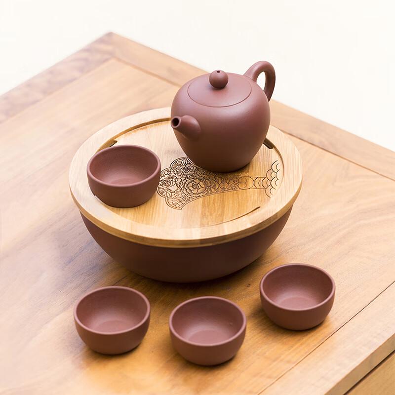 Wanchunhe Floral Ceramic Kung Fu Tea Set
