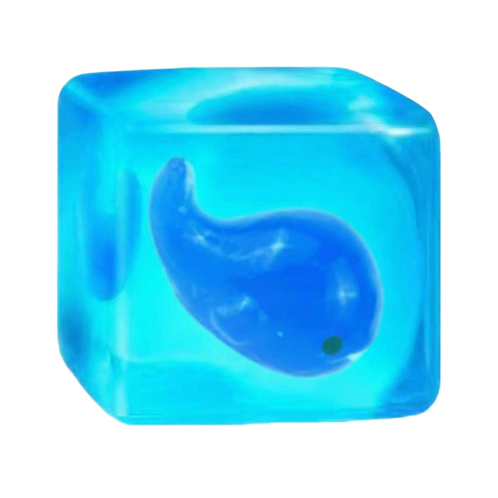 Soft Rubber Creative Night-light Square Block Stress-relieving Maltose Brain-training Toy. One Size
