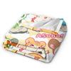Adventure Story Hamtaro Blanket  Super Warm Novelty Plush Bedding Throws For Bedroom Airplane Travel Flannel Bedspread Bed Cover
