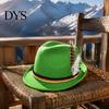 Versatile Casual Hat Fedora with Feather, Short Brim Vintage Jazz Hat, German School Cultural Festival Accessory Oktoberfest Costume Accessories