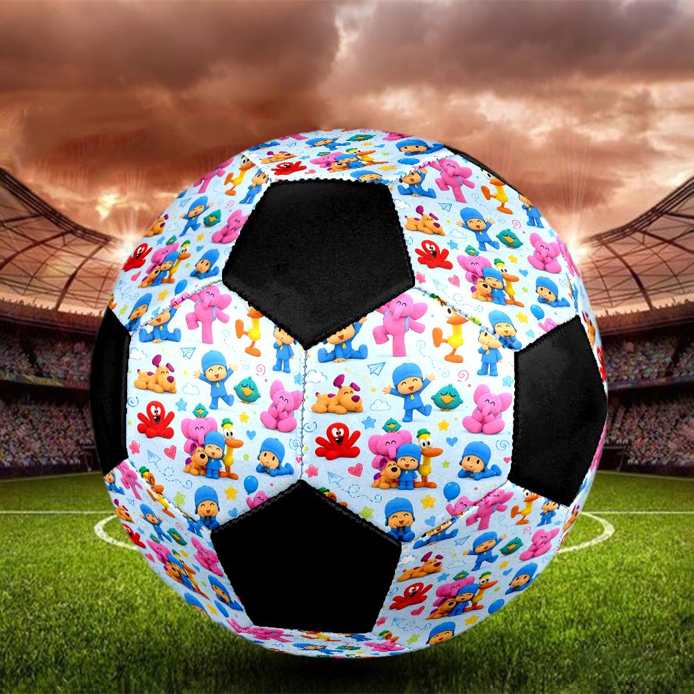 Pocoyo Theme Size 5 Soccer Ball, Suitable for Both Indoor and Outdoor Matches, a Gift Suitable for Everyone.