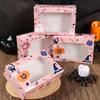 Halloween Window Paper Candy Boxes Halloween Party Decoration Kids Favors Spooky Pumpkin Gift Box Trick or Treat Party Supplies