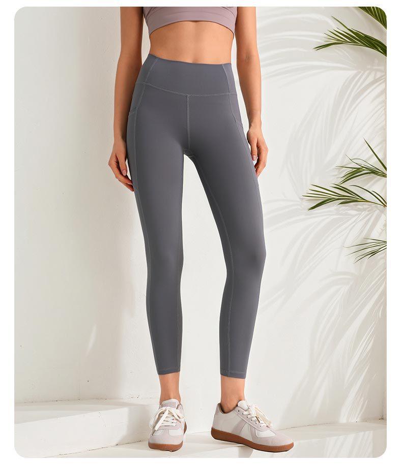 Women's Butt Lifting Yoga Pants with Side Pockets - Outdoor Fitness Leggings