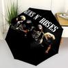 1pc GUNS N' ROSES Automatic Open/Close Umbrella with 8-Rib Windproof Canopy10146