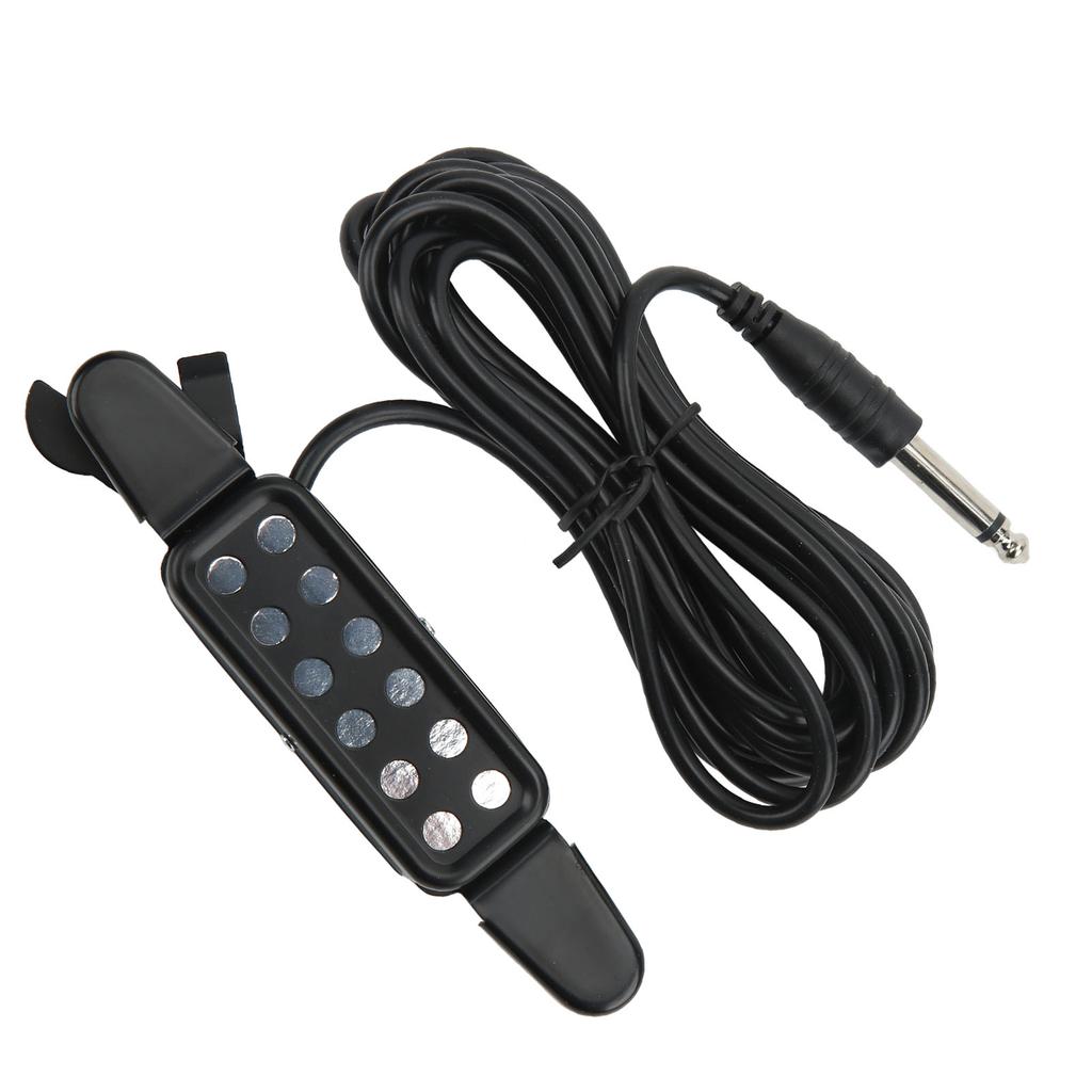 Acoustic Guitar Electric Transducer Soundhole Pickup Preamplifier Punching Free Accessories