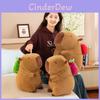 Adorable Capybara Plush Backpack Toy Featuring Colorful Avocado Dragon Fruit And Apple Designs