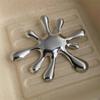Vintage Hollow Irregular Ripple Brooch Collectible Brooch Stainless Steel Texture Suitable for Fashionable Women Present