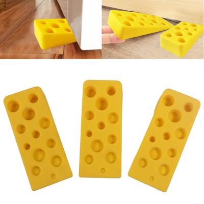 3er Pack Käse Türstopper Türkeil Türstopper Silikon Türstopper Schwerlast Türstopper Keile für Zuhause Boden