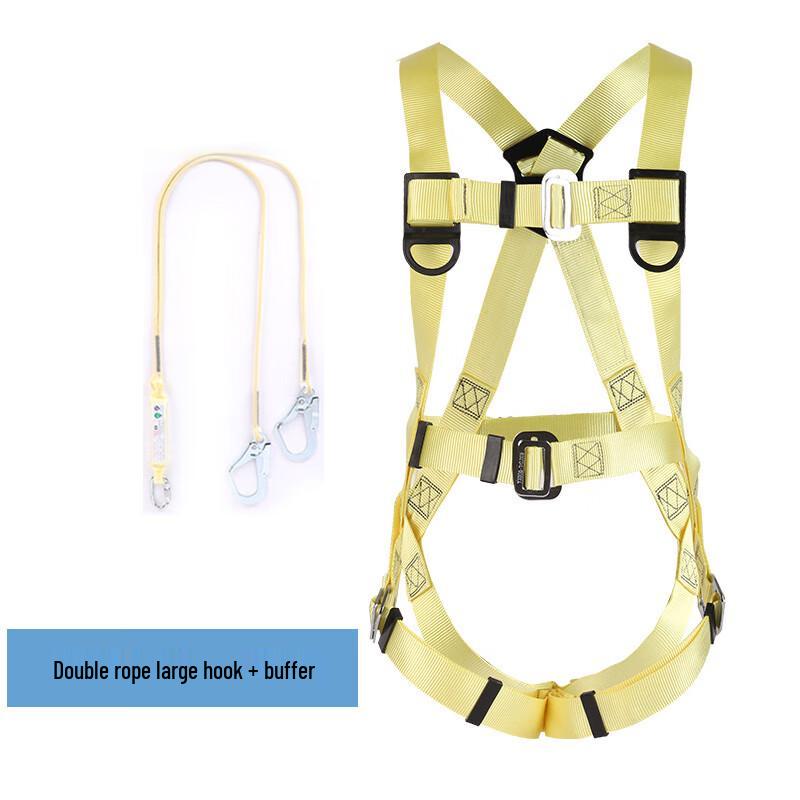 Flame Retardant 5-Point Safety Harness with Double Lanyard One Size