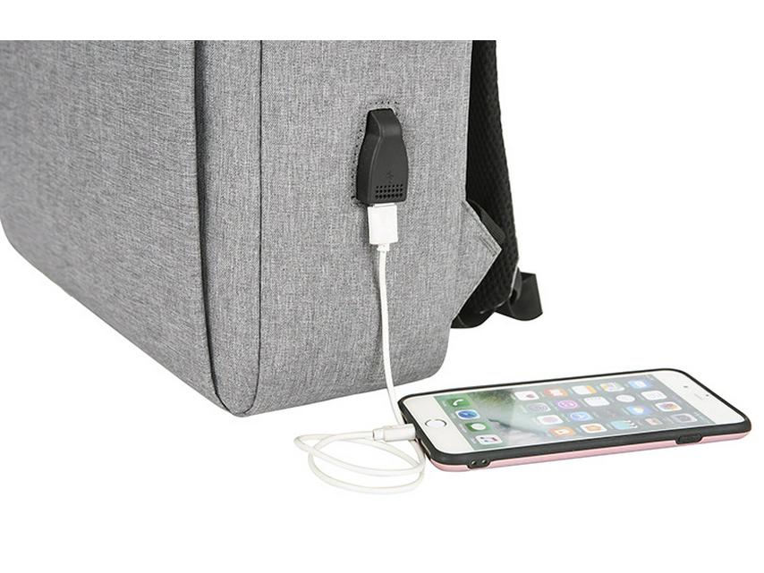 Cross-Border Business Computer Backpack with USB, 17.3" & 15.6" Sizes, Outdoor Use, Custom Logo Option