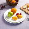 Jijun White Melamine Shallow Dinner Plates
