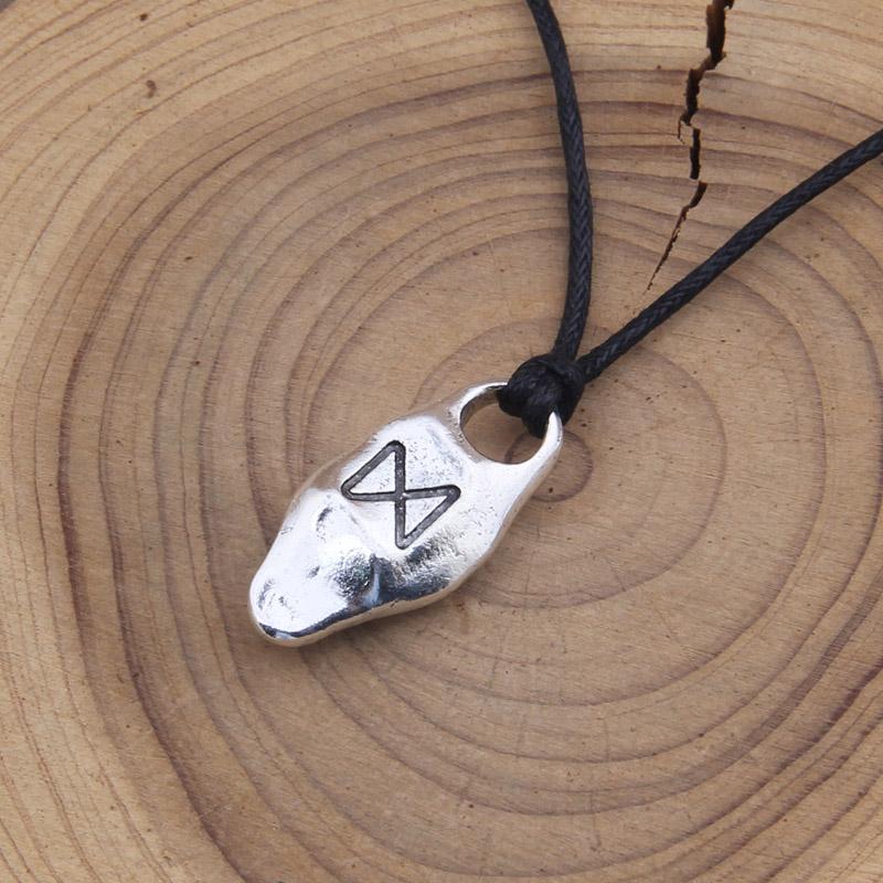 new arrival viking rune pendant necklace for men gift adjustable