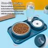 Stainless Steel Automatic Pet Cat Feeder Anti-flip Stable Cat Food Water Bowl Protect Cervical Spine Detachable
