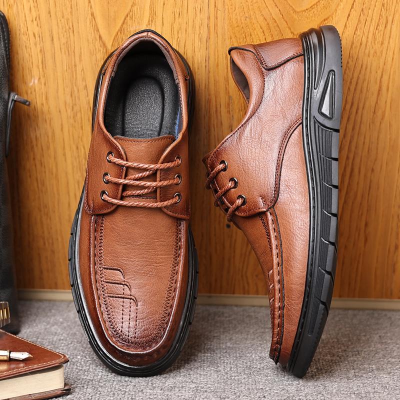 

Men Formal Shoes Dress Shoes Men Leather Shoes Men Classic Business JZ- A09 44 коричневый