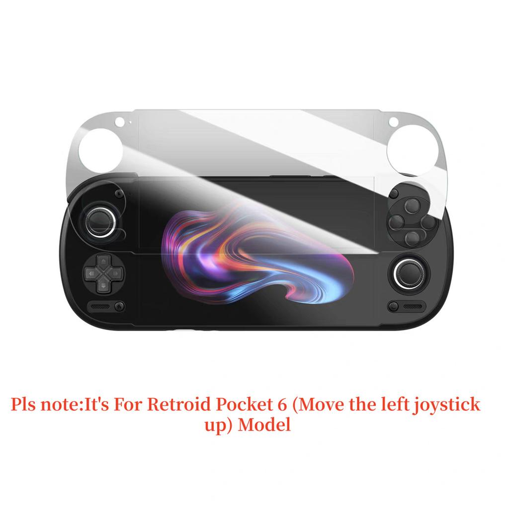 HD Film Protective Sticker for Retroid Pocket 6 Handheld Game Console High-Definition Clear Film Anti-Scratch Anti-Fingerprint