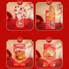 2pcs Cartoon Horse Year Red Envelope Blessing Words HongBao Red Lucky Bag  Chinese Festival