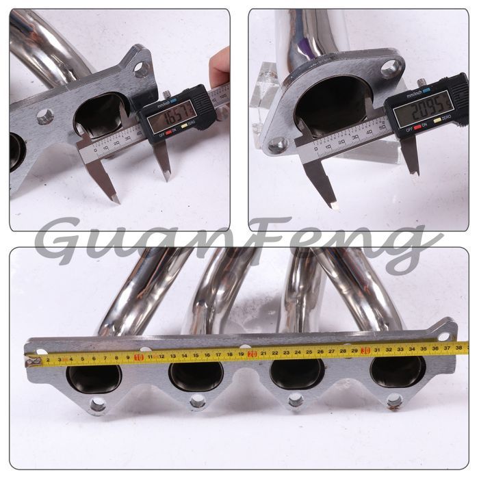 For Hyundai Elantra 1997-2001 Tiburon 2.0L Header Exhaust Manifold with Pipe Kit T-304 Exhaust Headers &Pipe For 1995-2000