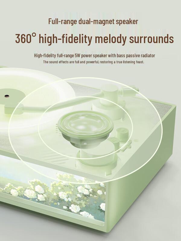 Wanwu X19 Vinyl Record Style Bluetooth Speaker & Aroma Diffuser CN Plug (adapter Included)