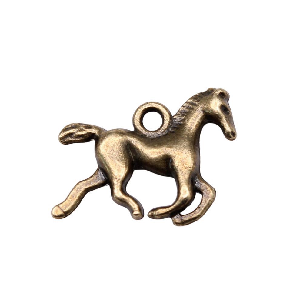 Antique Horse Pendants Metal Animal Charms For DIY Jewelry Handmade Craft Supplies