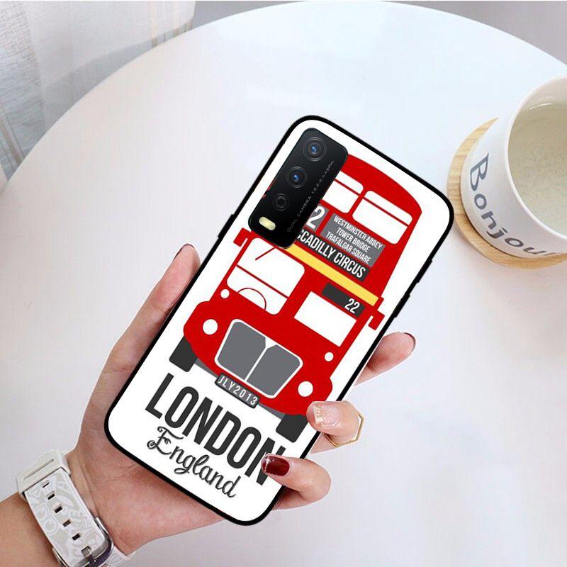 London Bus funda Handyhülle Für vivo Y31 Y30 Y33S Y11S Y12S Y17 Y20 Y20S Y21 Y21S Y1S Y53S Y15 Y19 Y91C V23 5G Hüllen coque