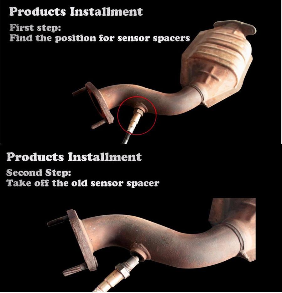 M18 X 1.6 Stainless Steel O2 Oxygen Sensor EXTENSION Spacer Catalytic Converter