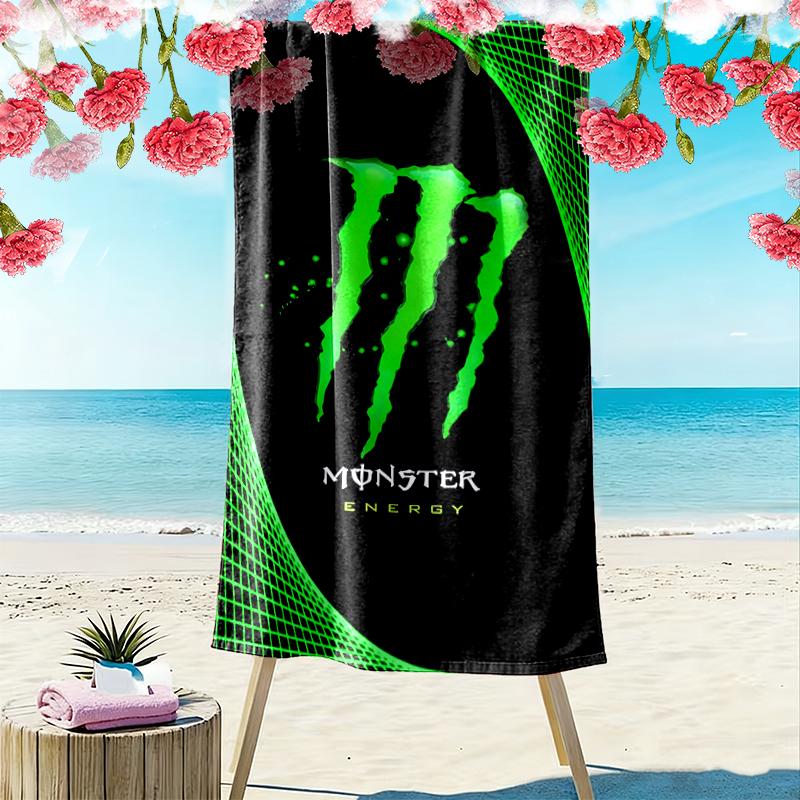 1pc Demon Beach Towel, A Vibrant Beach Towel Suitable for Outdoor Activities, Camping, Hiking