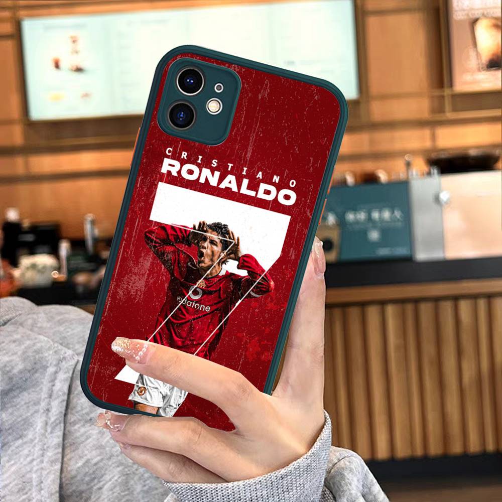 Famous Football Players C-CR7 For Silicone Matte Phone Case For iPhone 16 Pro Max 15 14 13 12 11 X XS MAX