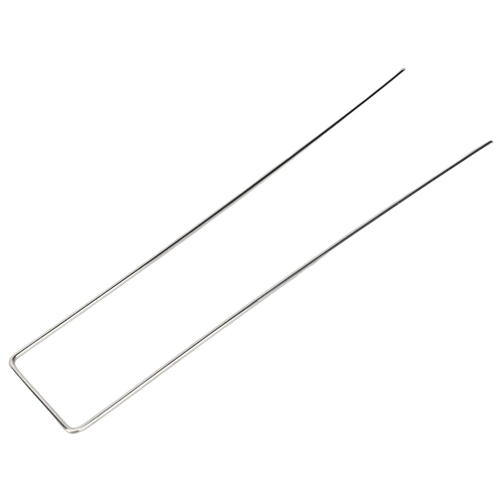 

100Pcs U Shaped Garden Stakes Galvanized Steel Landscape Stakes Pins for Barrier Sod Fabric Decorations