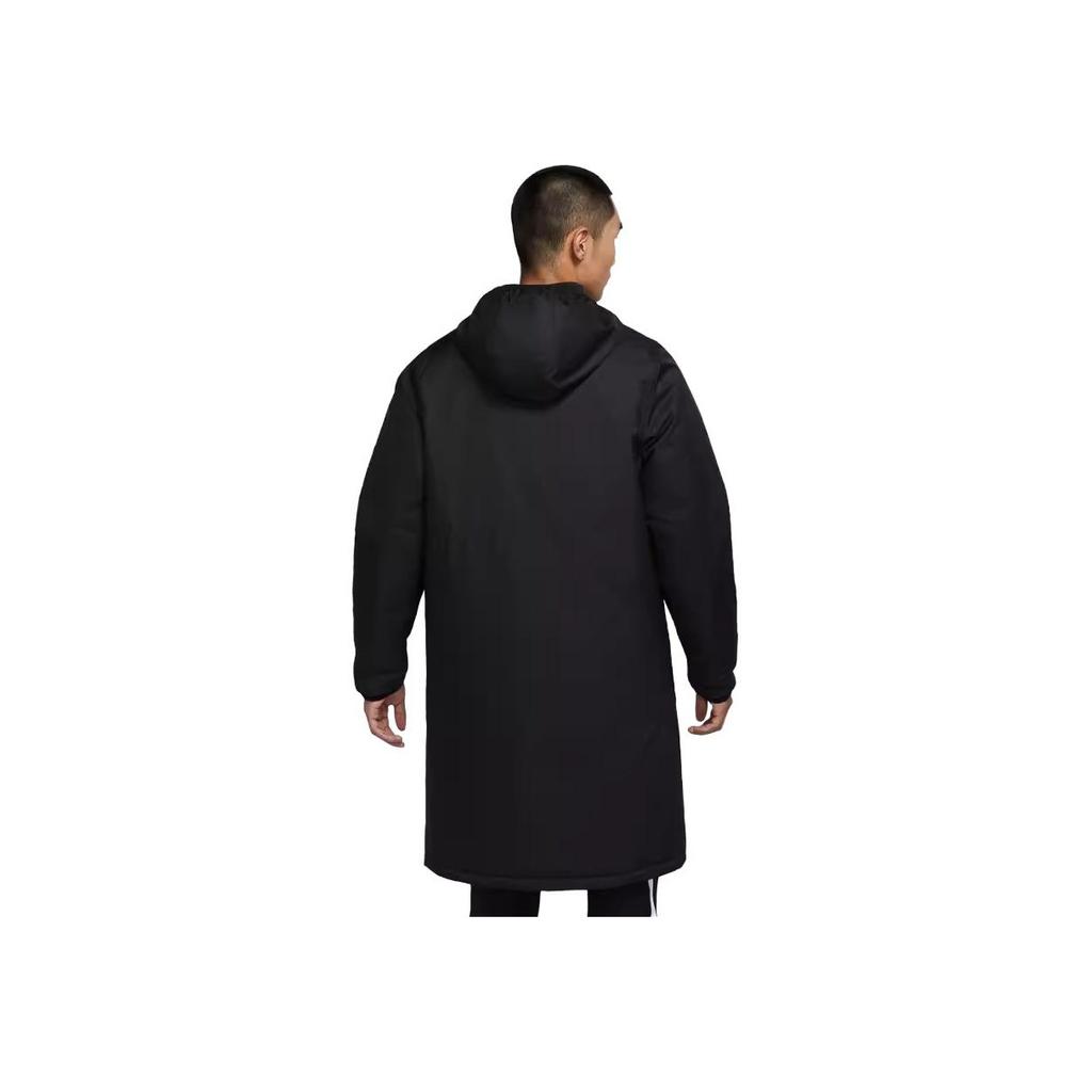 Nike Solid Color Mid-Length Warm Hooded Cotton Jacket Men Outerwear Dark-Blue CW6767-451