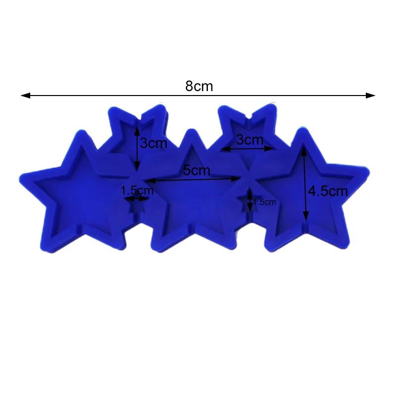NEUE Silikon-Lutscherformen Runde Herz-Sternform Gelee-Süßigkeitenform Kuchenaufsatz Dekorationswerkzeuge Schokoladenkekse Backform