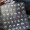 1pcs Cute Sketching Graffiti Animal Cat Dog Rabbit Bear Laser Nail Art Sticker Designs Self Adhesive Decoration Decal Acessories