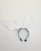 Lovuee Satin Rabbit Hairband White
