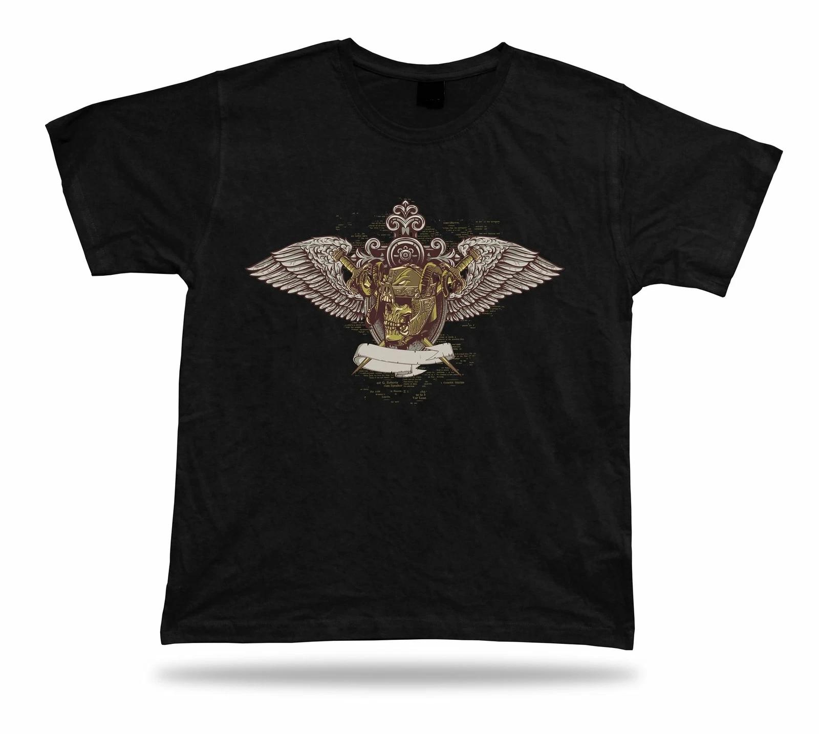Skull Monster Helmet Sword Warrior stylish vector tshirt birthday present tee M