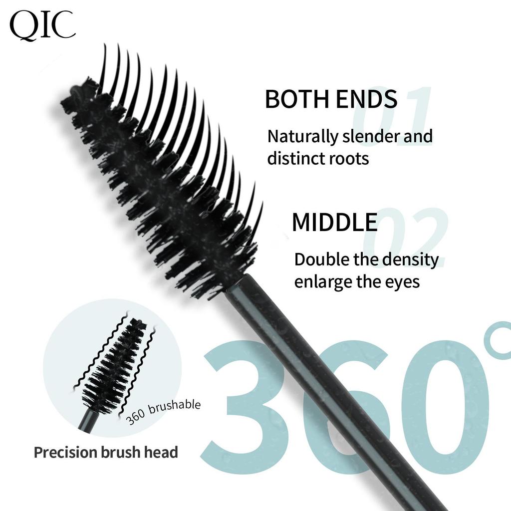 QIC green box mascara, slender, dense, curled and shaped without smudging mascara