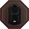 CASIO Wall Clock, Radio-Controlled, Brown, Analog, Octagonal, Wooden Frame, Japanese Style Room, IQ-1106J-5JF