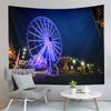 Paris Night View Tapestry Eiffel Tower Tapestry Ferris Wheel Tapestry Art Wall Hanging Home Living Room Bedroom Dorm Tapestries