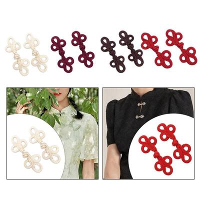 Retro Chinese Knot Button Handmade Nylon Cardigan Closure for Tang Suit Cloak Sweater Costume Sewing Projects
