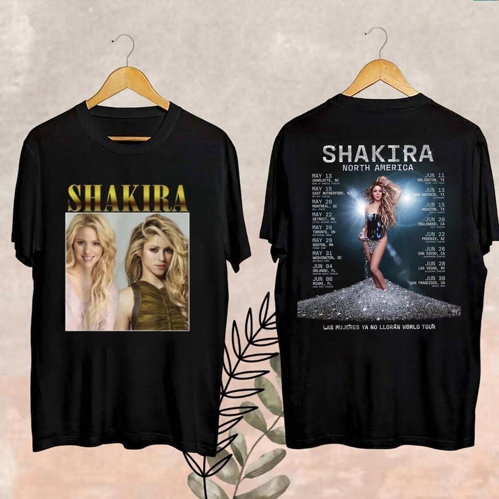Shakira World Tour 2025 Merch Shakira Shirt Shakira Las Mujeres Ya No Lloran W Unisex T-Shirt XXXXL