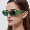 Quadratische Retro Schwarze Mode Sonnenbrille Hip Hop Punk Passform Alltag Urlaub Straße Accessoires