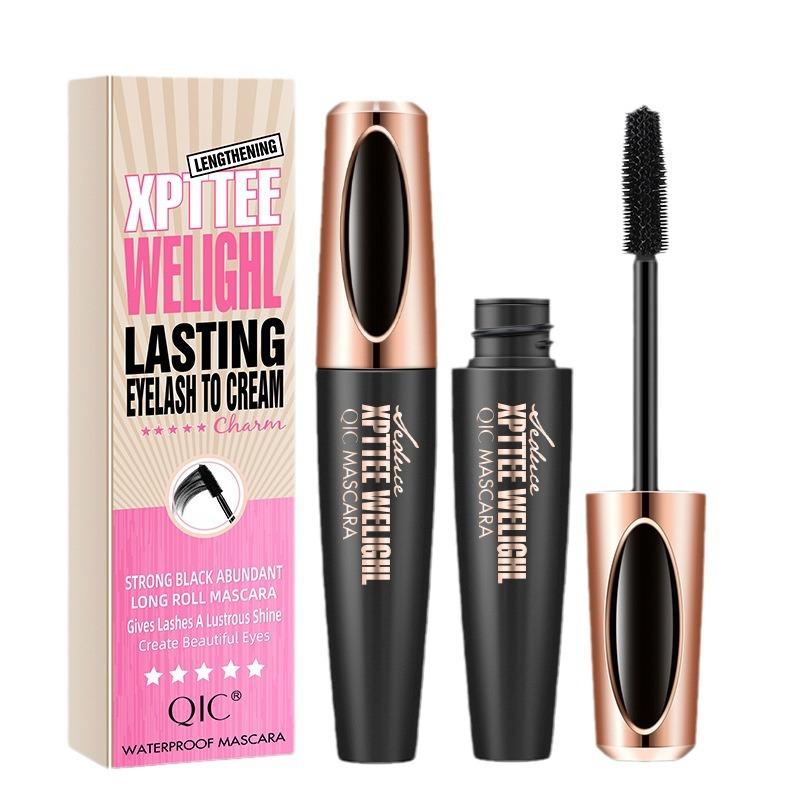 Membrane Force Plump 4D Mascara Silicone Brush Head Encryption Lengthened Curl Waterproof Non-Smudging Source